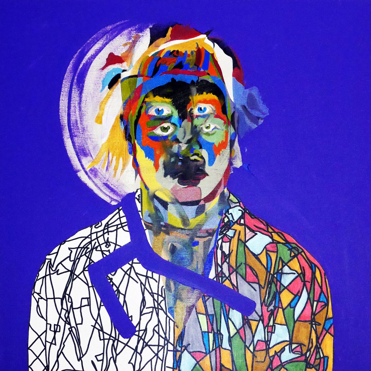 Surportrait : Olivier Corseri, 2019 (olio su tela) da Benoit Erwann Boucherot