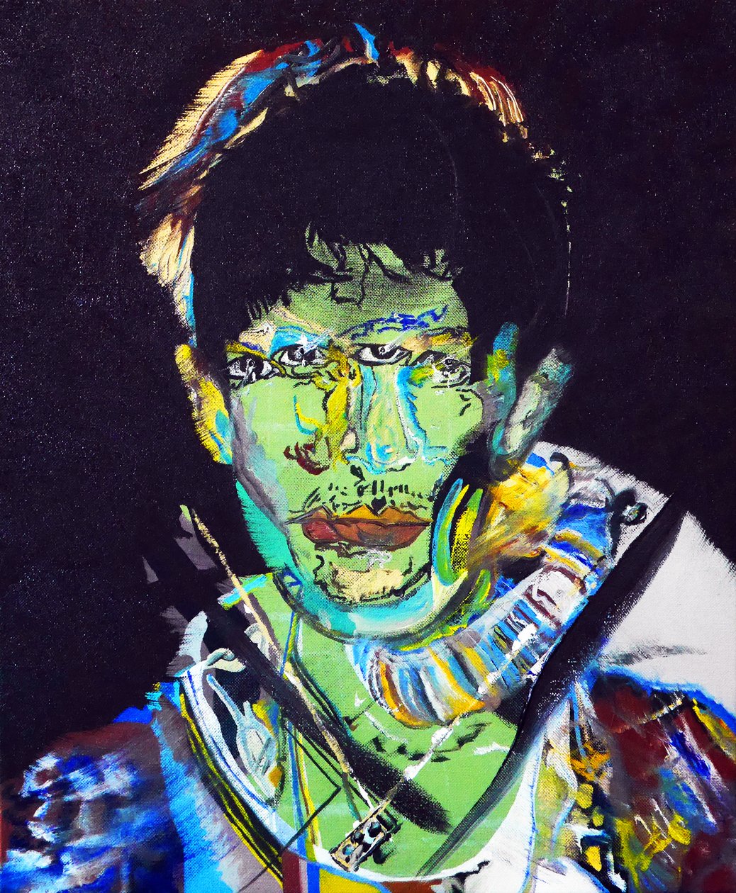Surportrait : Raphael Ho Tsong Fang, 2015 (olio su tela) da Benoit Erwann Boucherot
