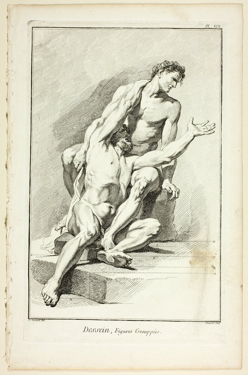 Design: Figure Raggruppate, da Encyclopédie da Benoit Louis Prevost