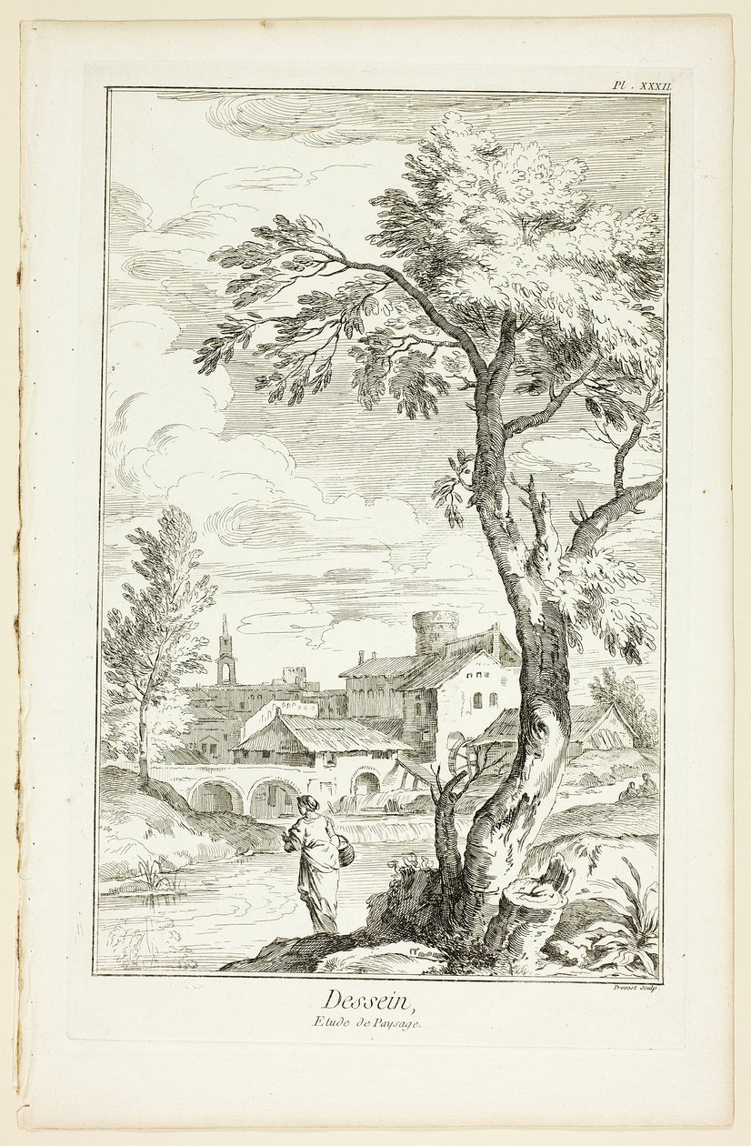 Design: Studio del Paesaggio, da Encyclopédie da Benoit Louis Prevost