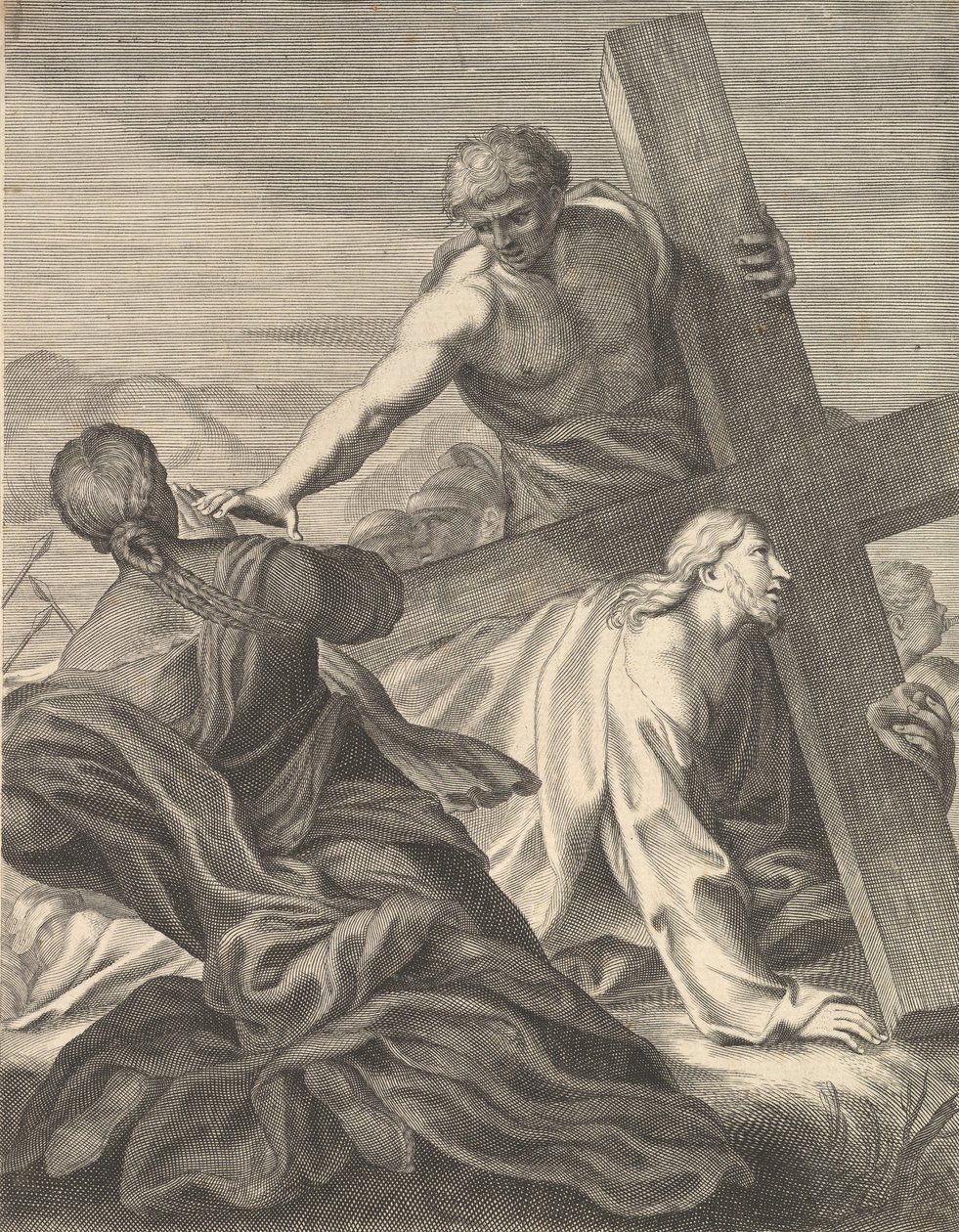 Cristo che porta la croce da Benoit Thiboust