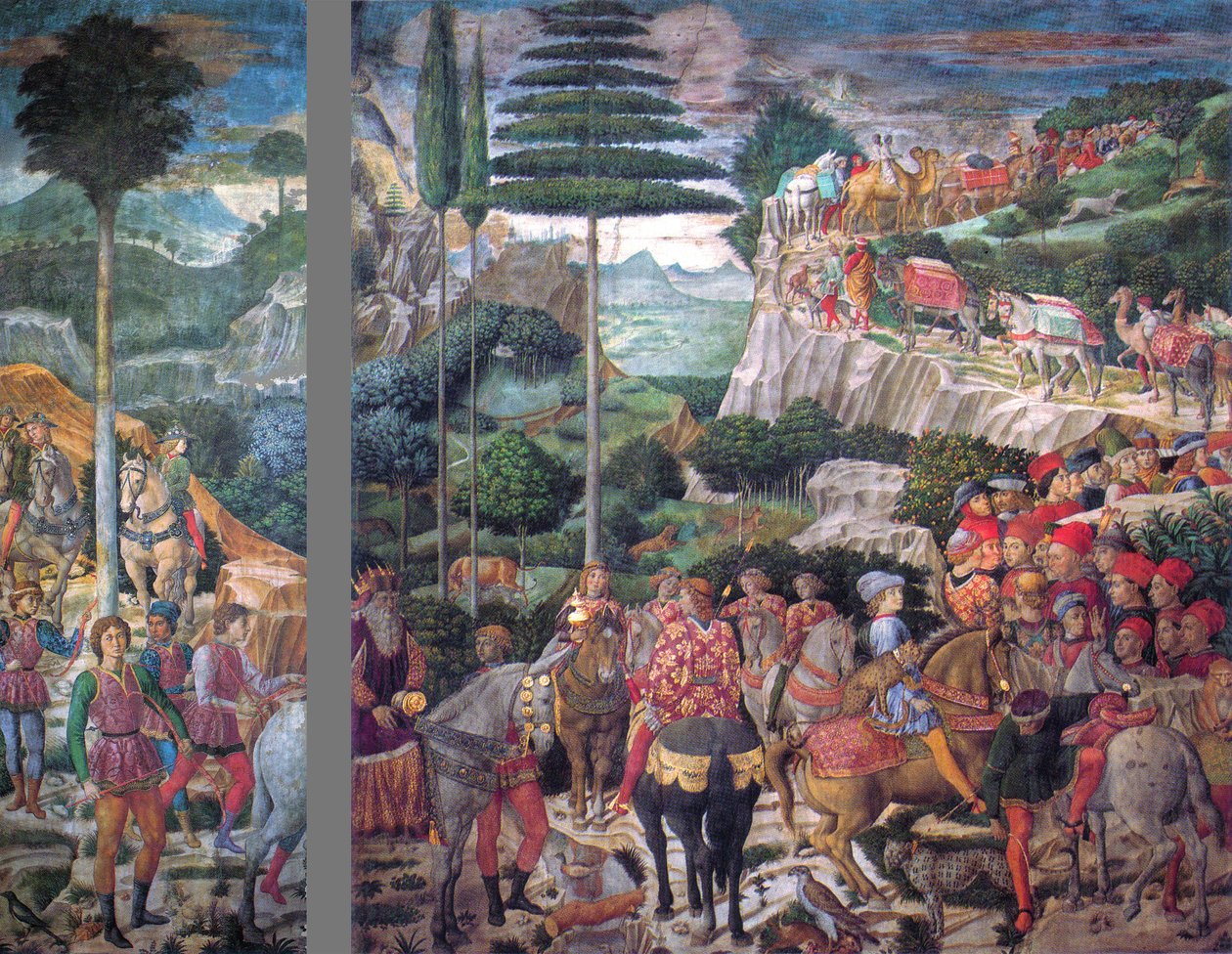 Italian: Il viaggio dei Magi: il corteo di Melchiorre Procession of the Oldest King da Benozzo Gozzoli