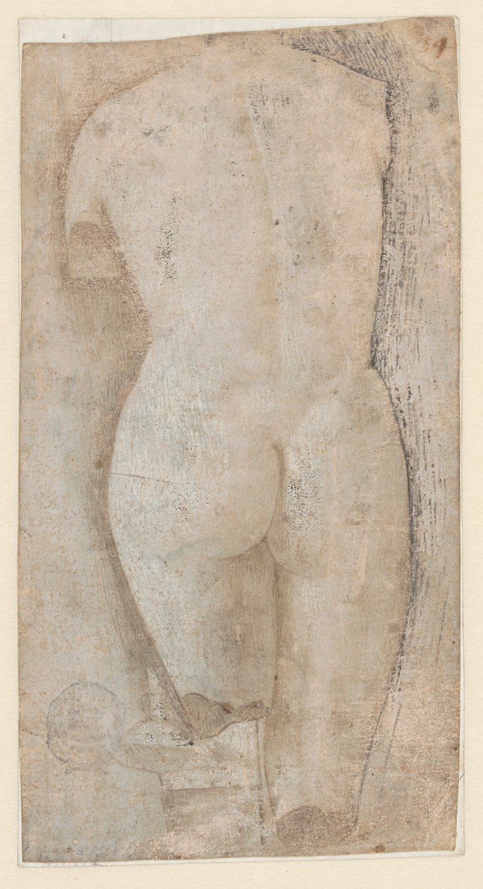 Schizzo di Scultura Classica del Tipo Venere Pudica da Benozzo Gozzoli