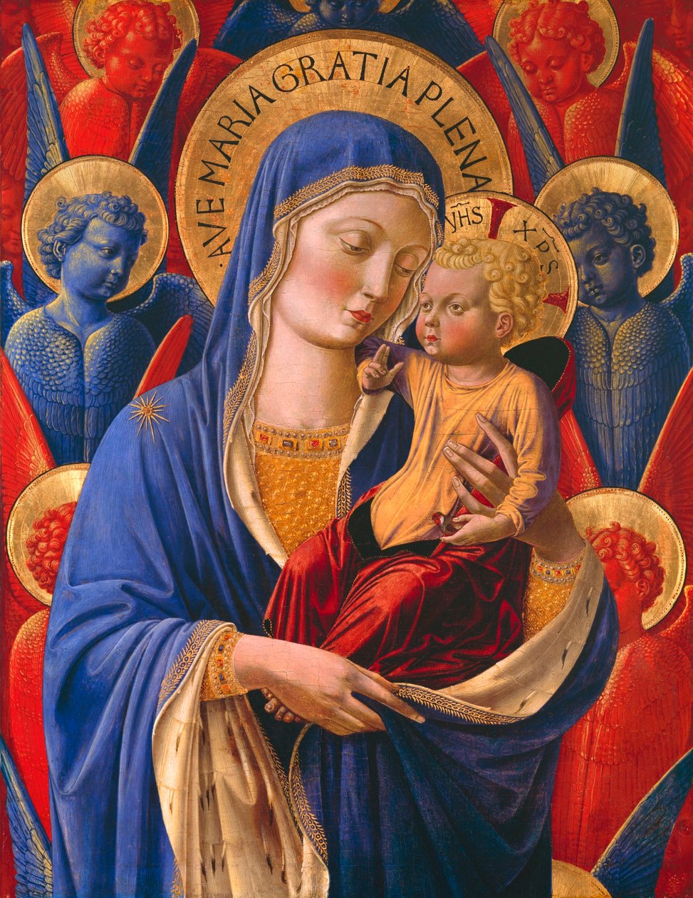 Vergine e Bambino con angeli da Benozzo Gozzoli