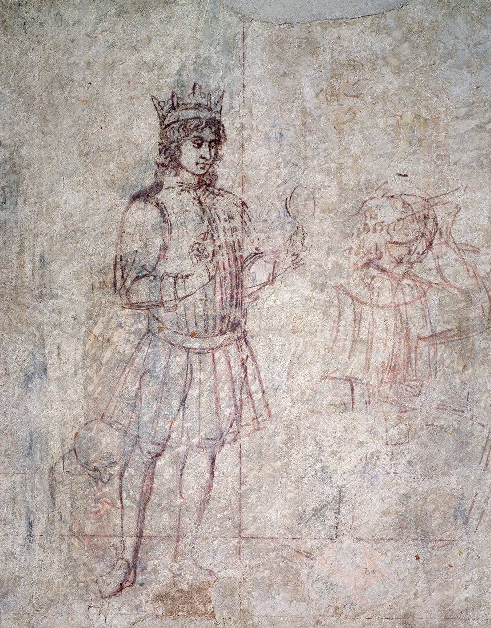 Adorazione dei Magi (dettaglio di sinopia) da Benozzo di Lese di Sandro Gozzoli