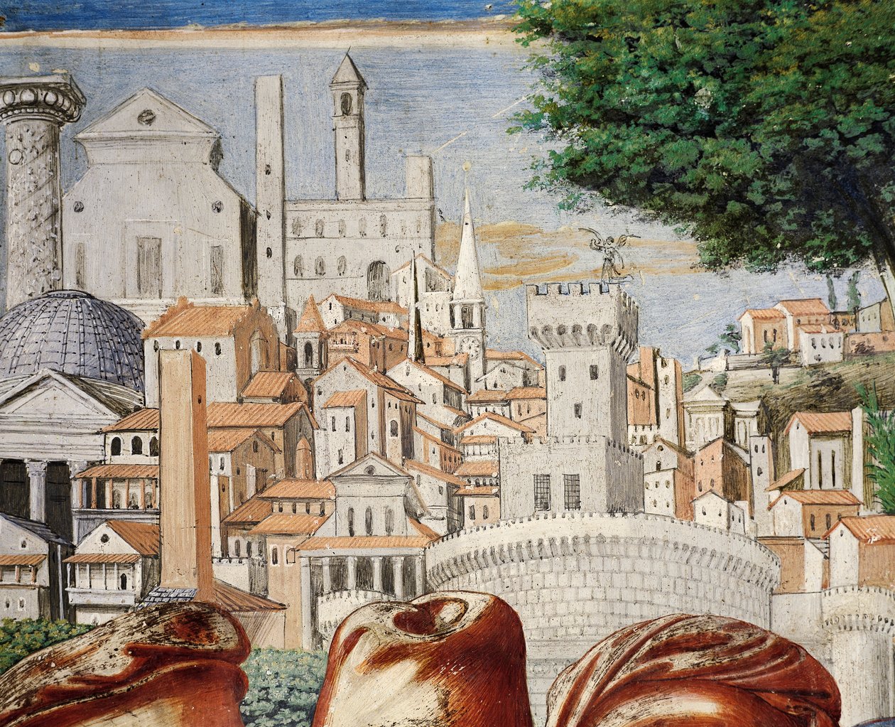 Architettura della città di Roma (dettaglio) da Benozzo di Lese di Sandro Gozzoli