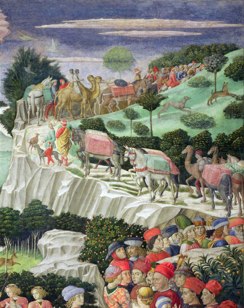 Processione di Melchiorre, dalla Cappella dei Magi (dettaglio) da Benozzo di Lese di Sandro Gozzoli