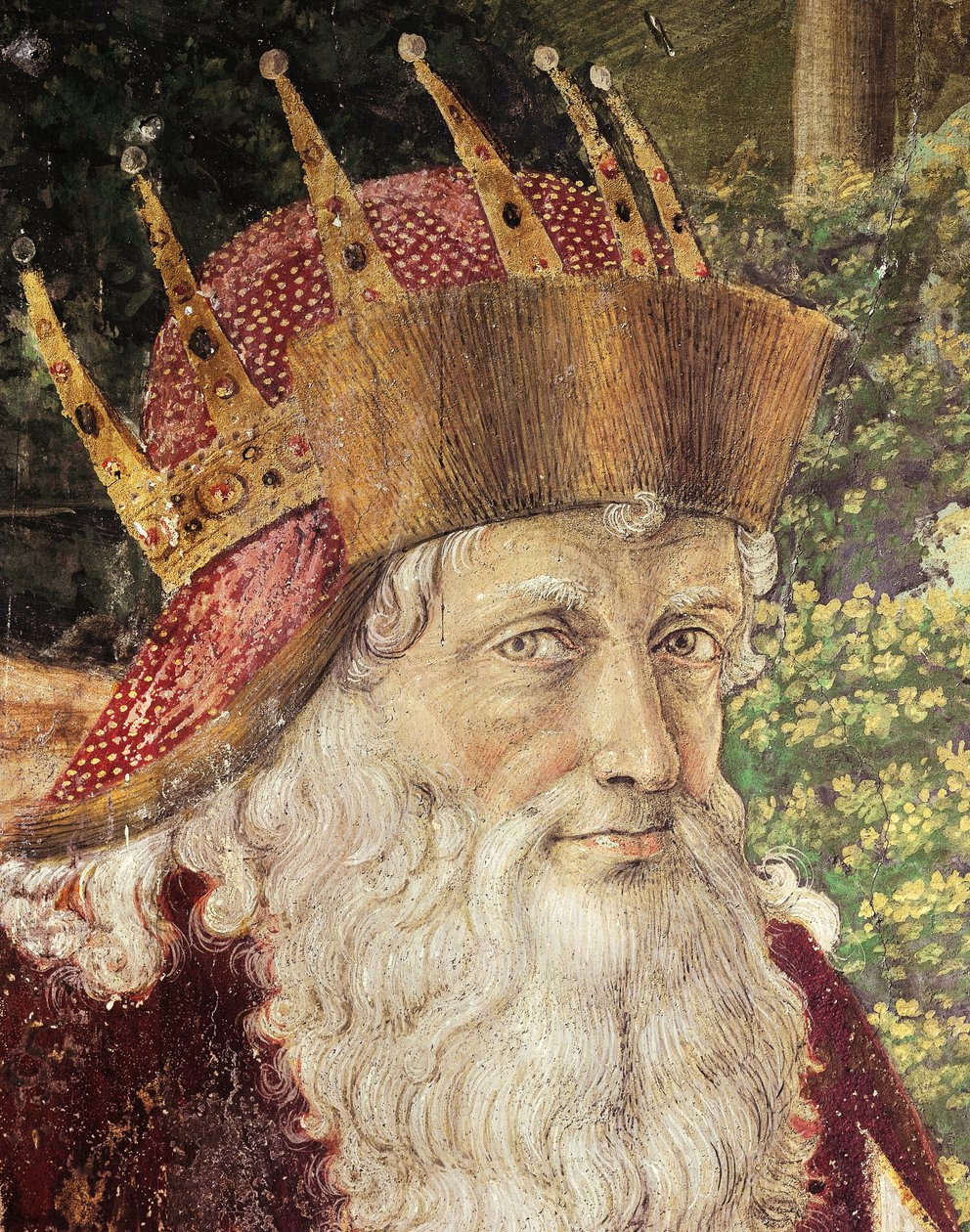 Processione dei Magi di Benozzo Gozzoli (1420-1497), affresco. Dettaglio. Cappella di Palazzo Medici Riccardi, Firenze. da Benozzo di Lese di Sandro Gozzoli