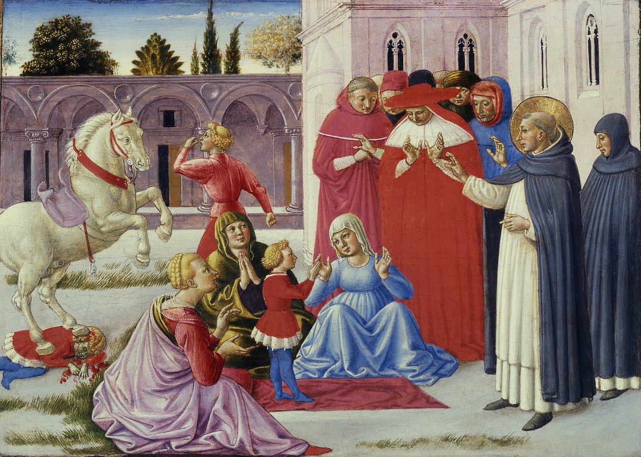San Domenico resuscita Napoleone Orsini da Benozzo di Lese di Sandro Gozzoli