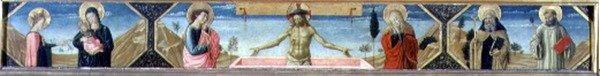 Il matrimonio mistico di Santa Caterina, Cristo risorto e Sant