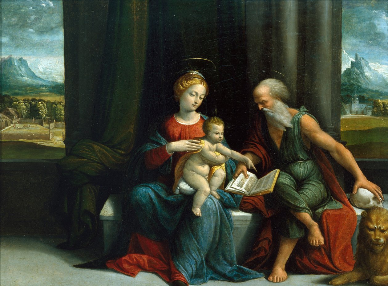 Madonna col Bambino e San Girolamo da Benvenuto Tisi da Garofalo
