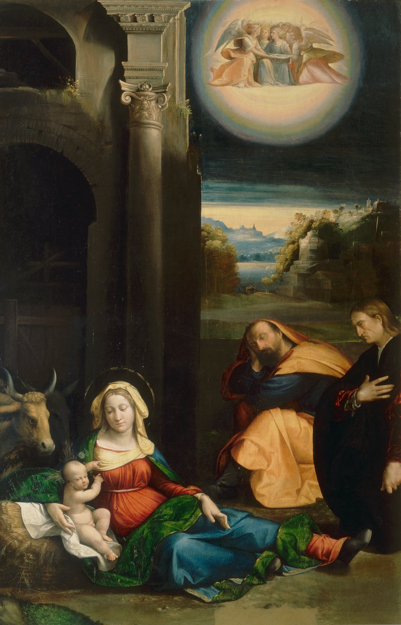 Madonna del Riposo con ritratto di Lionello, di Garofalo, nella Pinacoteca Nazionale di Ferrara da Benvenuto Tisi da Garofalo