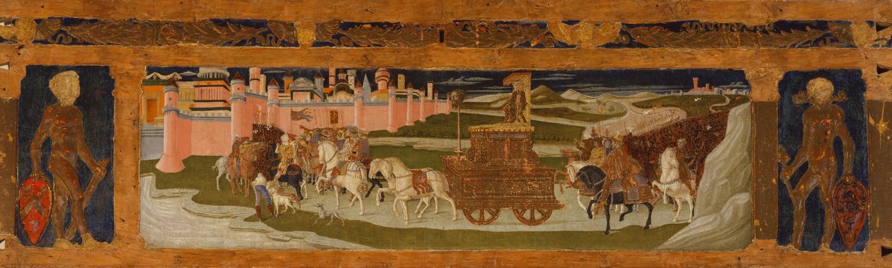 Pannello di predella: Trionfo di Davide da Benvenuto di Giovanni