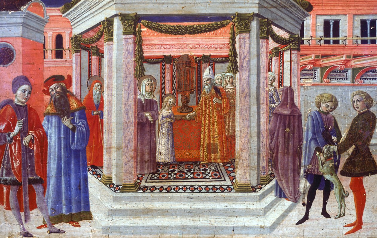Presentazione di Maria al Tempio (dettaglio) da Benvenuto di Giovanni