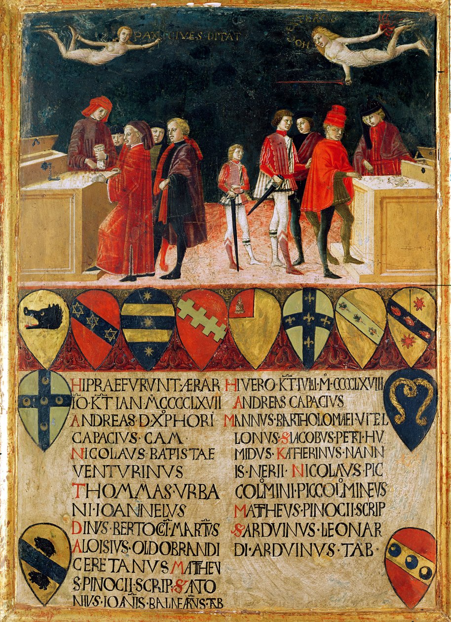Le Finanze del Consiglio in Tempo di Guerra e di Pace, 1468 da Benvenuto di Giovanni