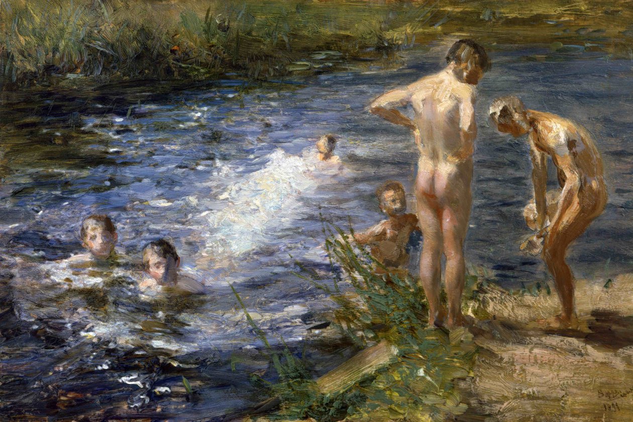 Ragazzi al fiume da Beppe Ciardi