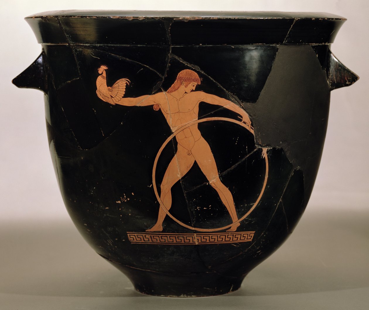 Cratere a campana a figure rosse attiche raffigurante Ganimede, greca, c.500-480 a.C. da Berlin Painter