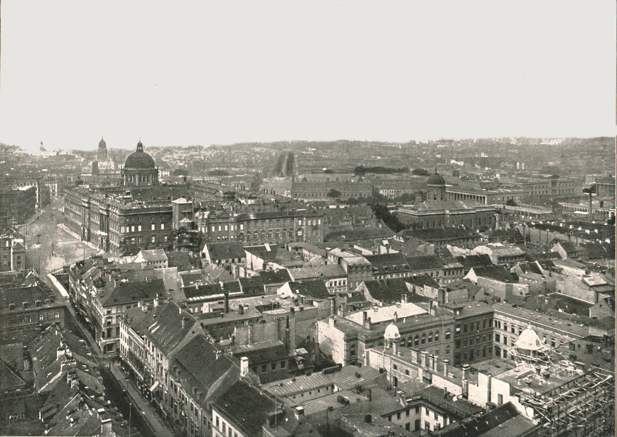Panorama della città di Berlino, Germania, 1895 da Berlin Photographic Co