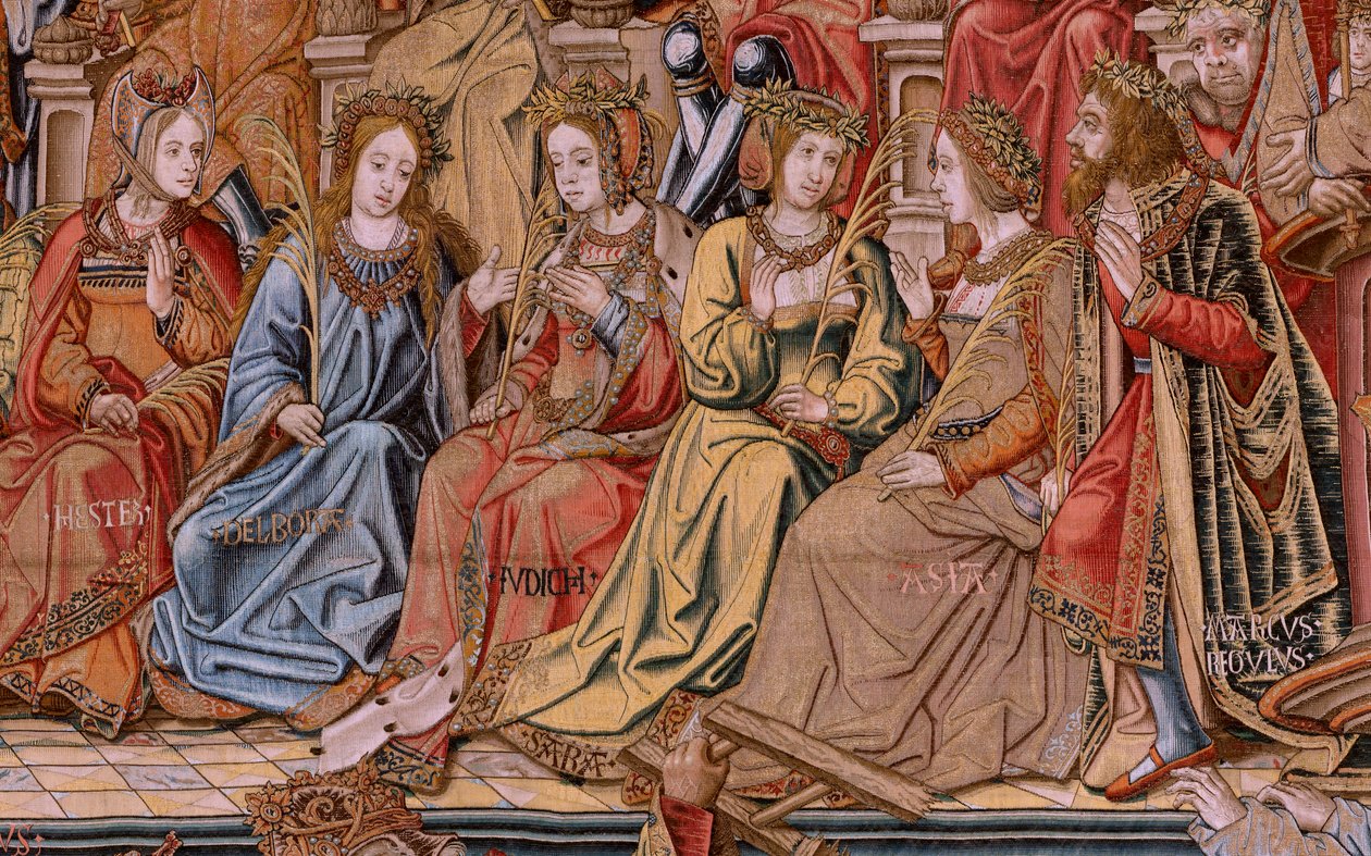 Serie Gli Onori. Onore. Secondo arazzo della serie. Modello di cartoni animati dal circolo di Bernard van Orley e Jan Gossaert (Mabuse). Manifattura Pieter van Aelst, Bruxelles. Ca 1550. da Bernaert van (circle of) Orley