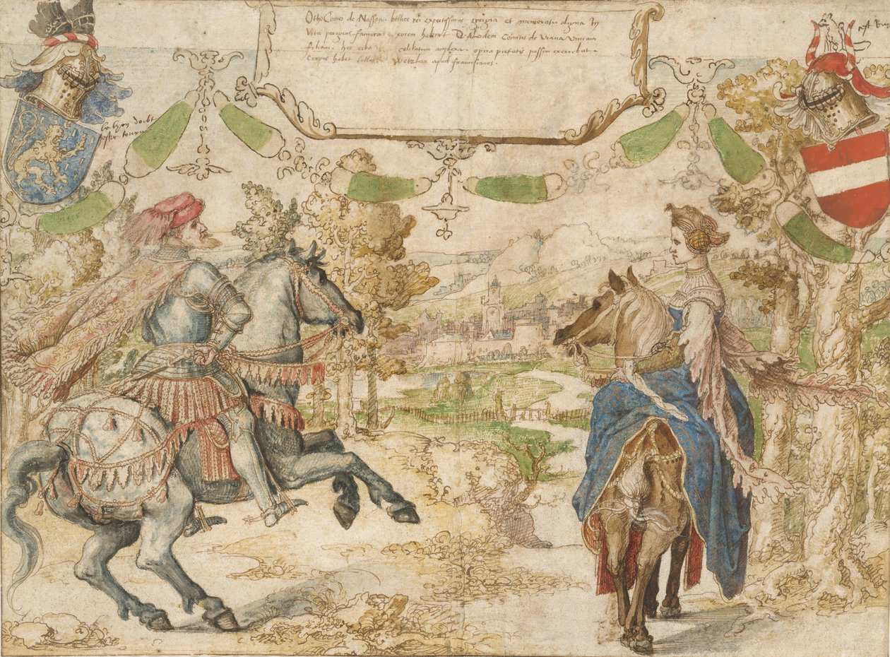 Otto, conte di Nassau e sua moglie Adelheid van Vianen, 1530-35 da Bernaert van Orley