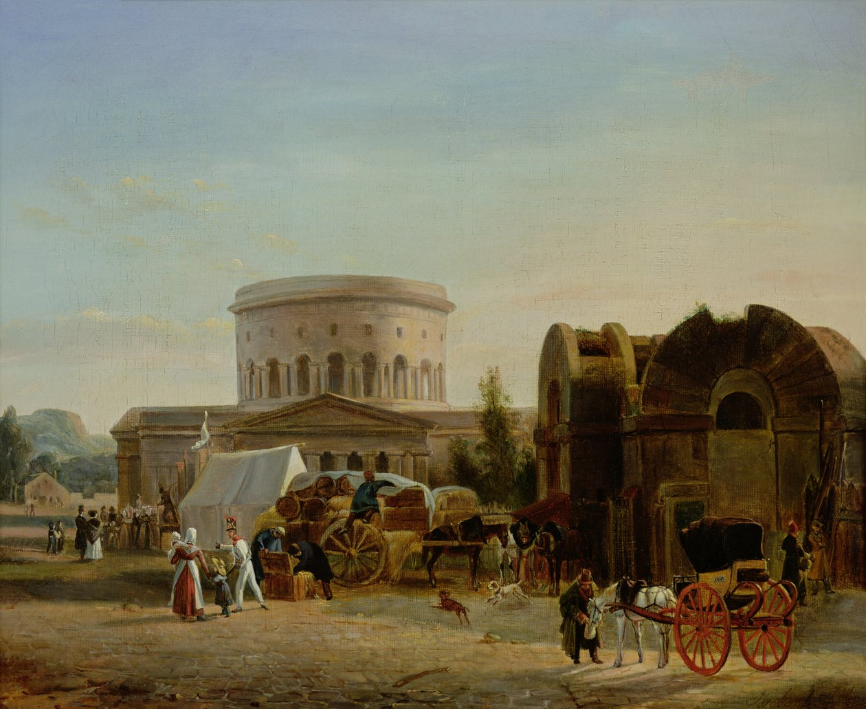 La barriera a La Villette da Bernard Edouard Swebach