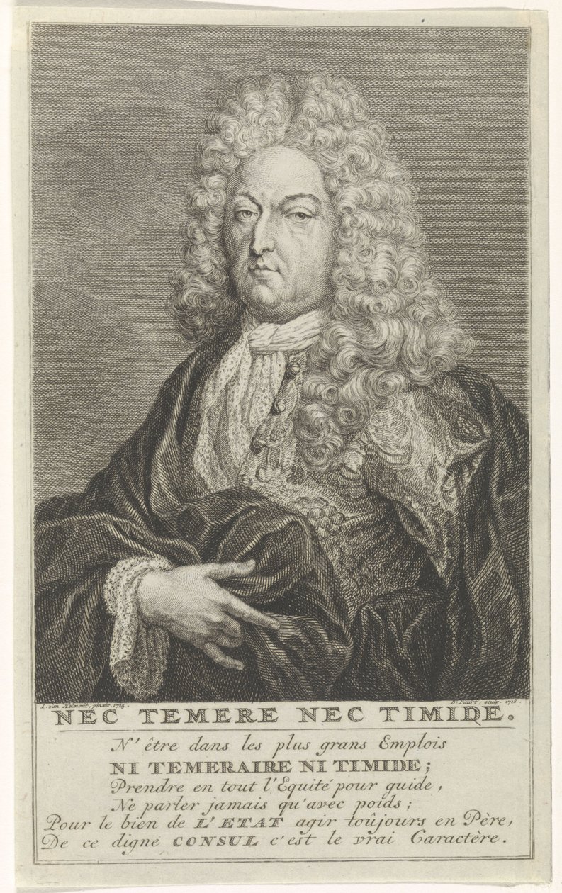 Ritratto di Bruno van der Dussen, reggente di Gouda da Bernard Picart