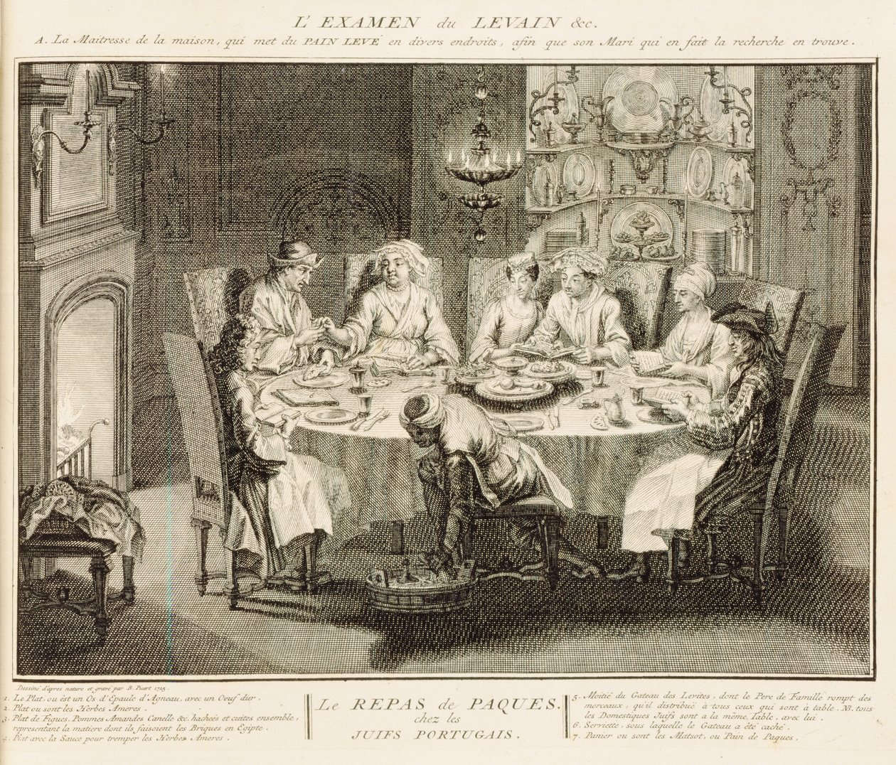 Ebrei Portoghesi che Celebrano la Festa di Pasqua, illustrazione da 