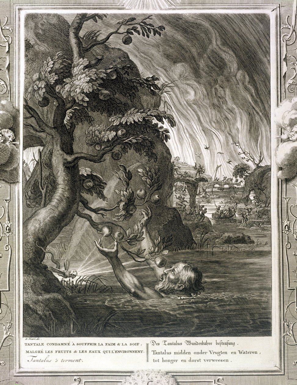 Il tormento di Tantalo, 1731 da Bernard Picart