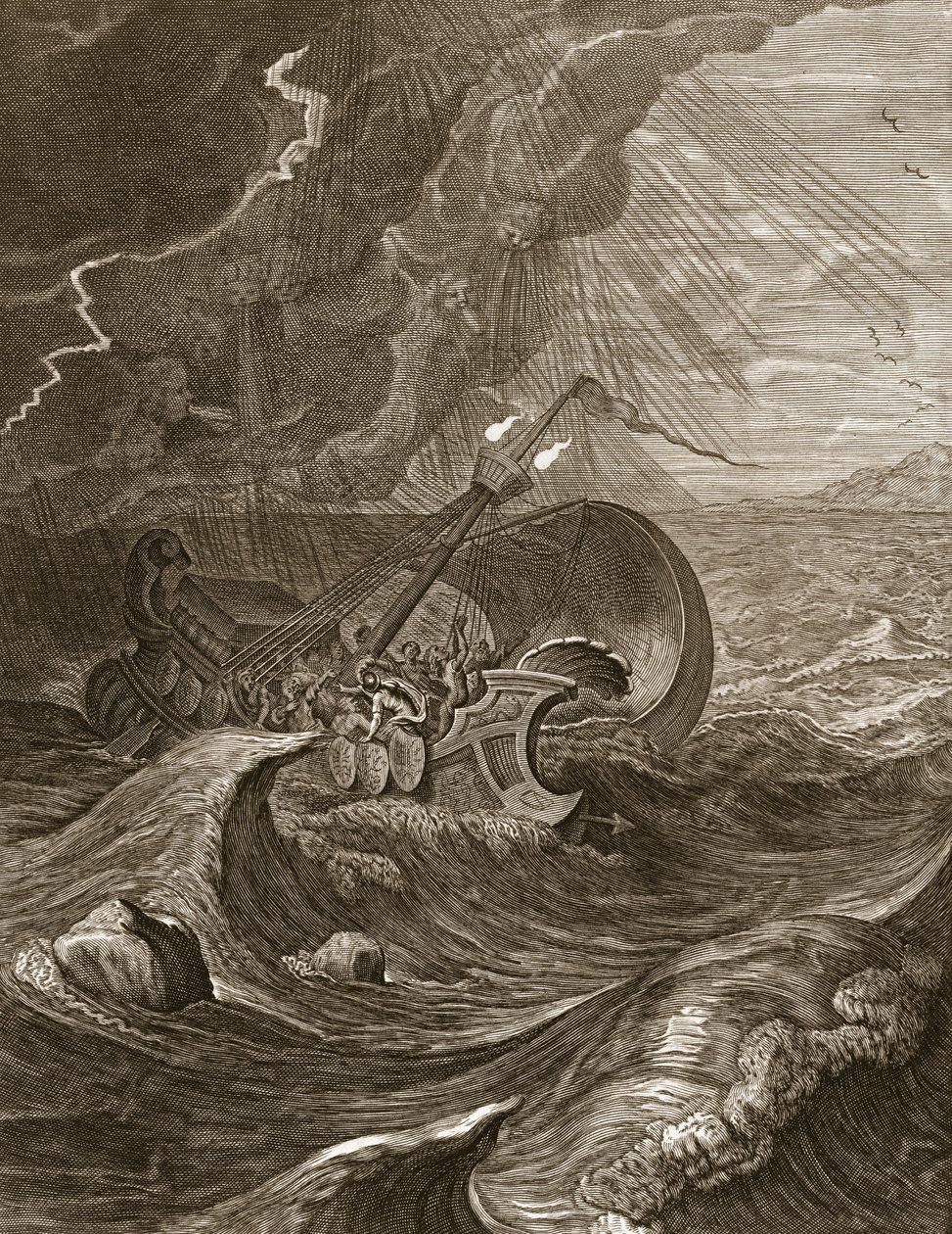 I Dioscuri Proteggono una Nave, 1731 da Bernard Picart