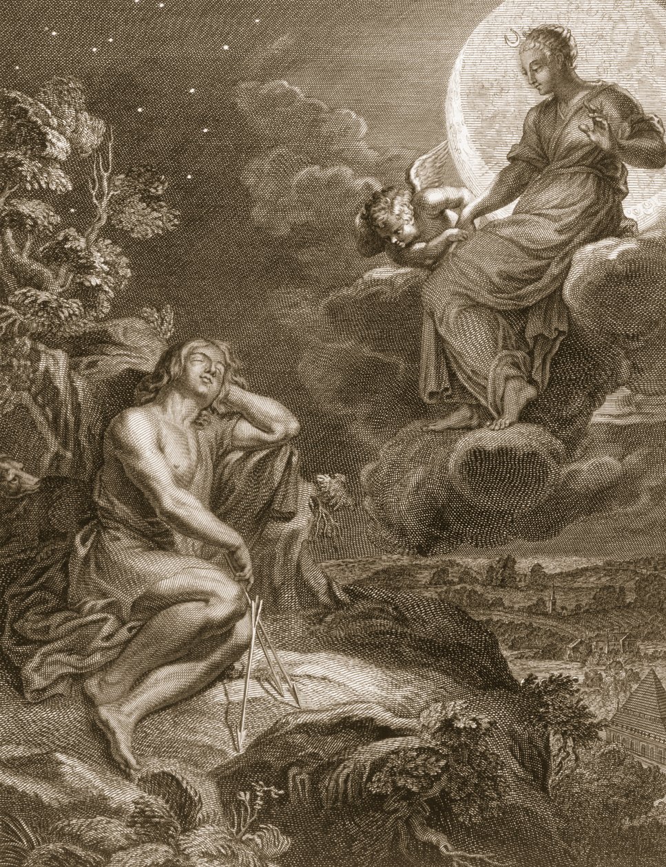 La luna e Endimione, 1731 da Bernard Picart