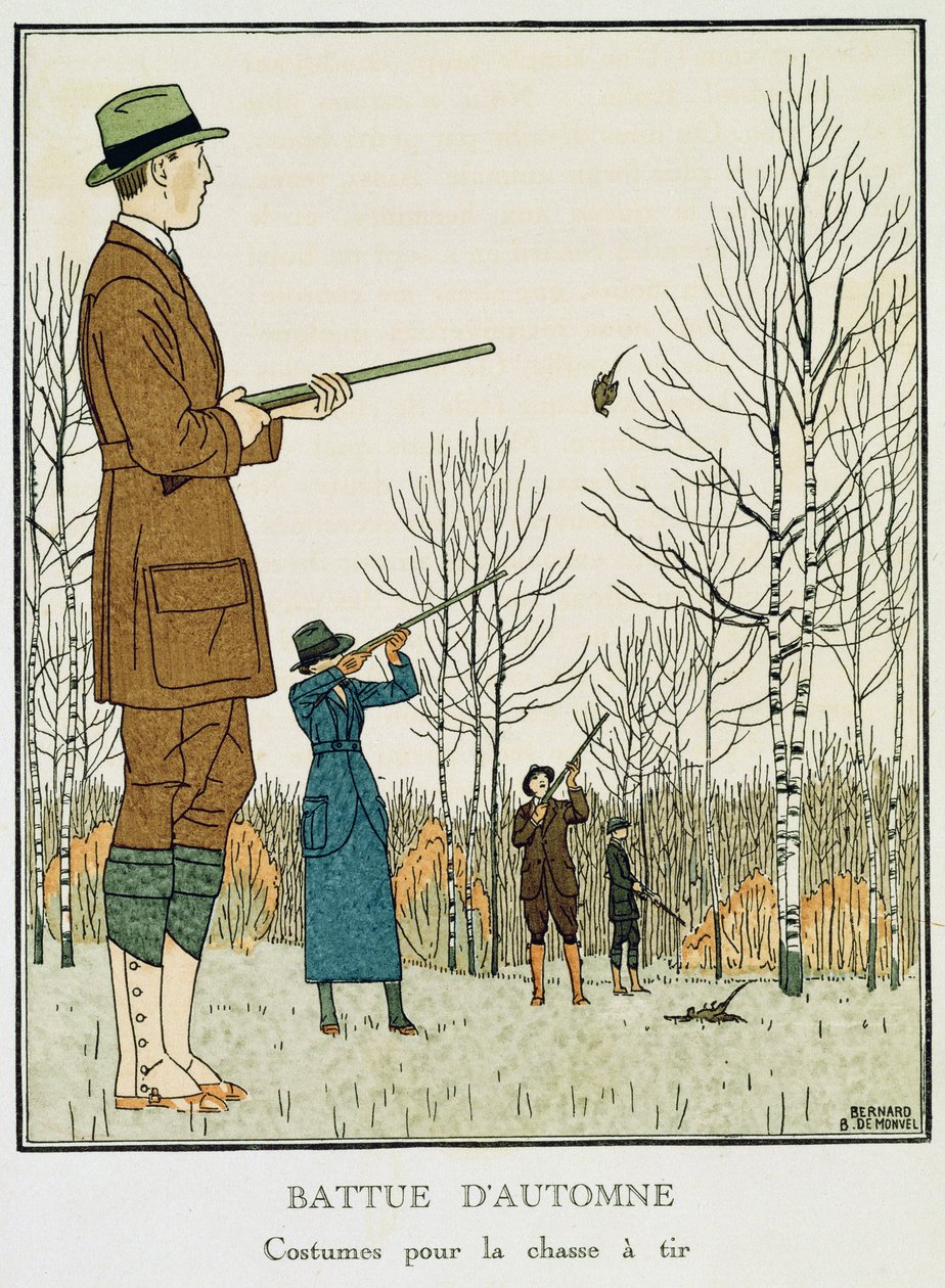 Una battuta di caccia autunnale, c.1912-13 da Bernard Boutet de Monvel