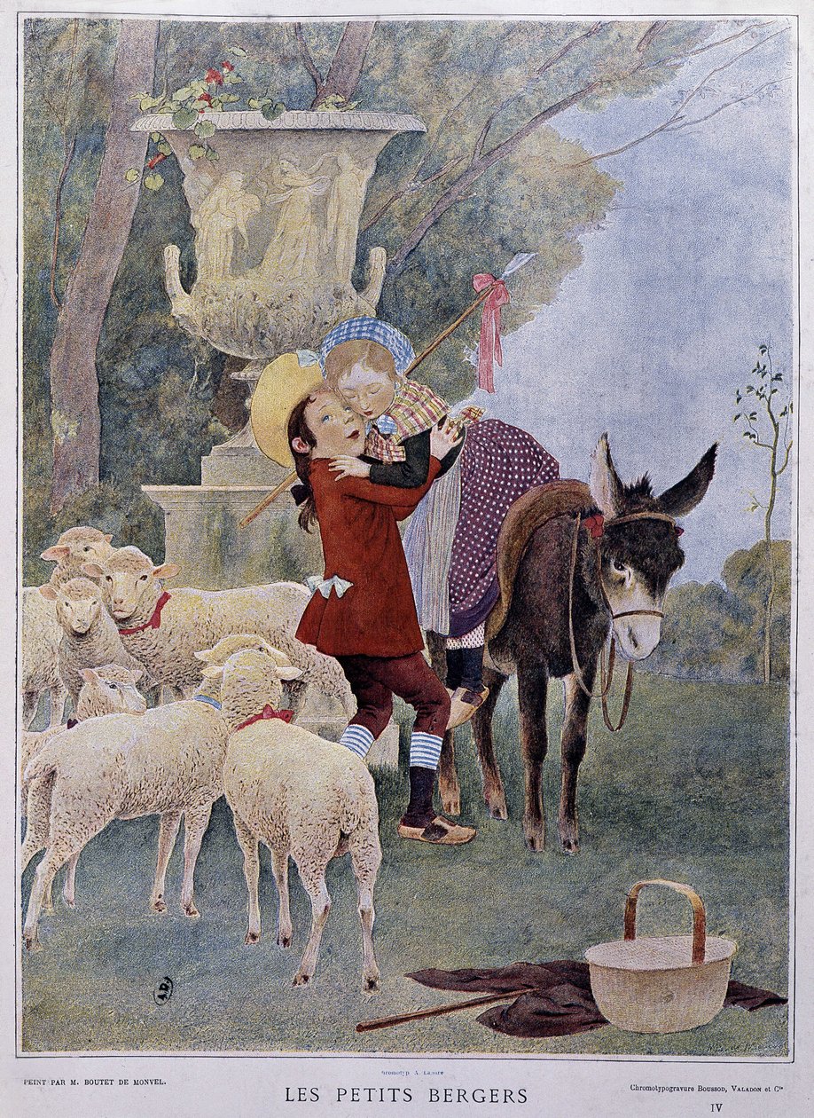 Piccoli Pastori - di Boutet de Monvel, inizio del XX secolo da Bernard Boutet de Monvel