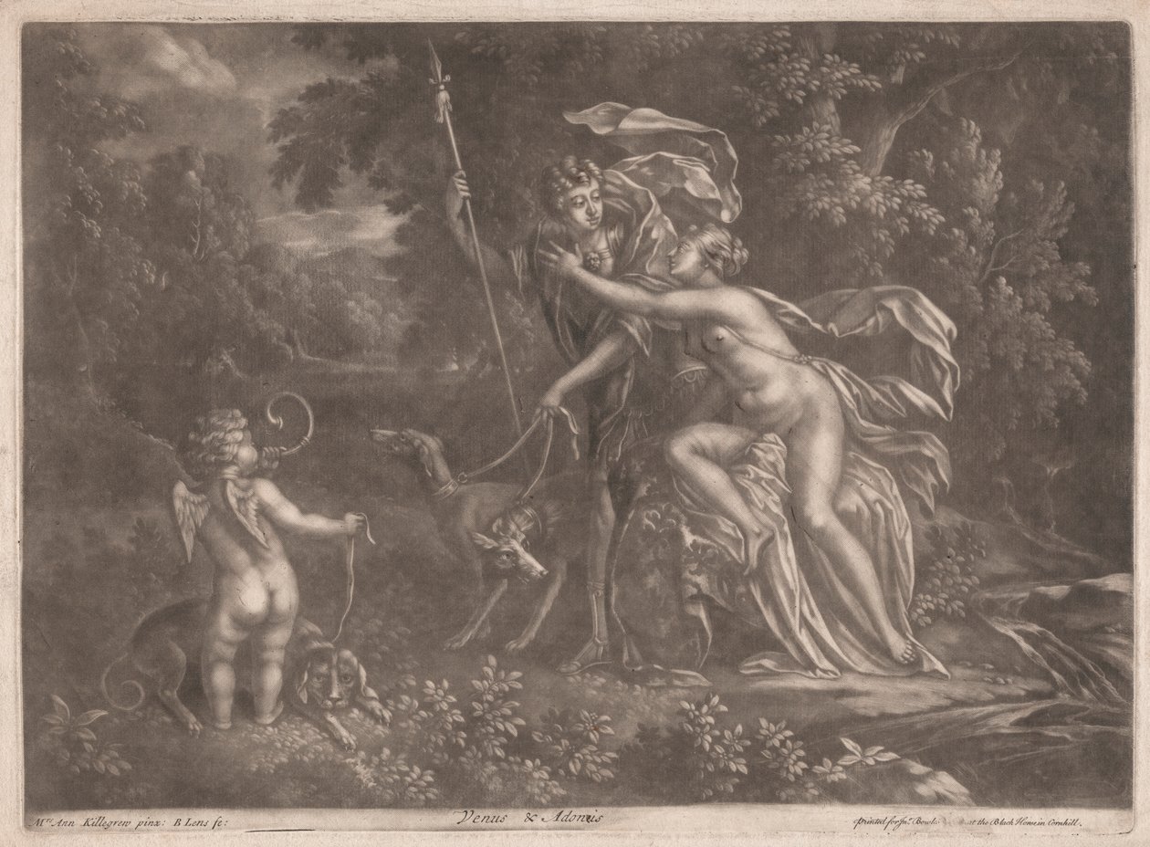 Venere e Adone da Bernard Lens