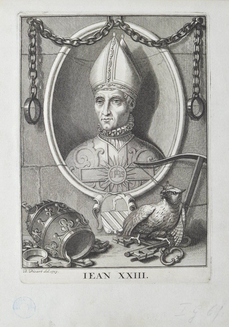 Antipapa Giovanni XXIII Baldassare Cossa, 1713 da Bernard Picart