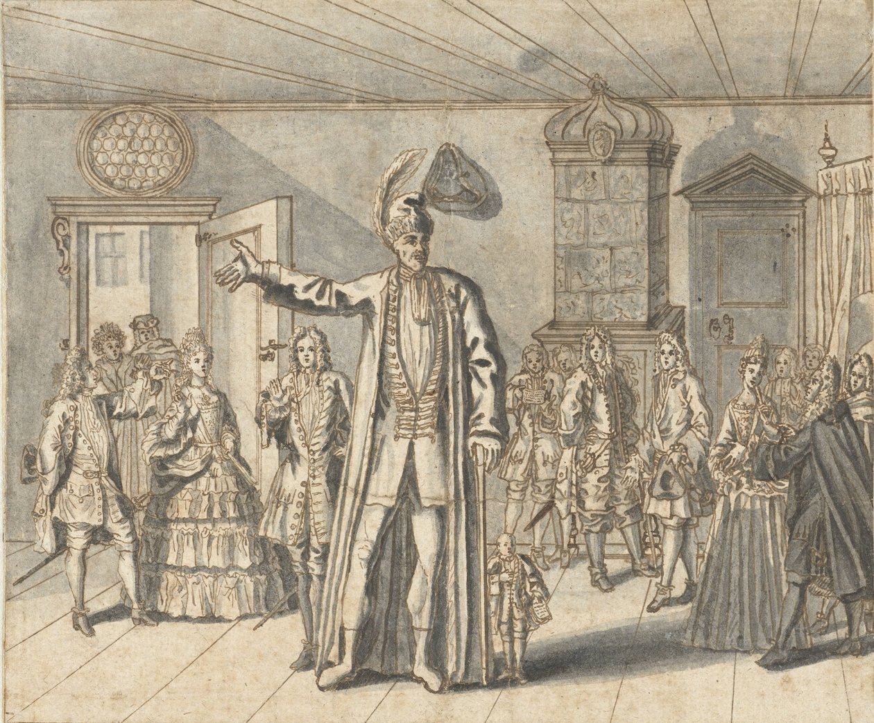 Il gigante Cajanus a Haarlem da Bernard Picart