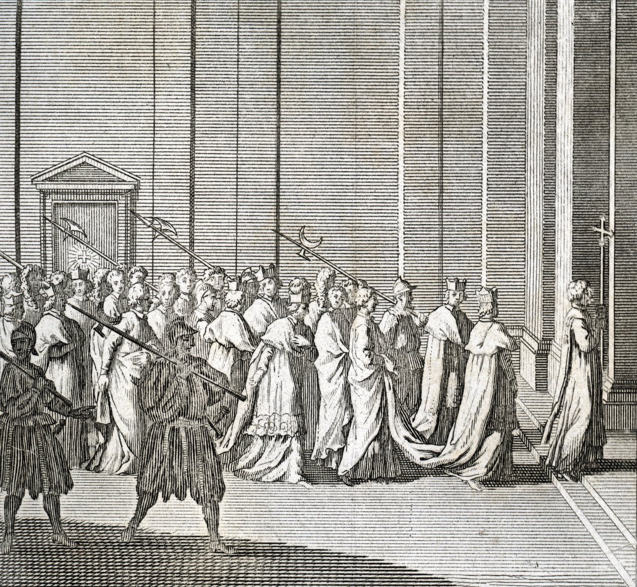 Diversi stadi del conclave, riunione dei cardinali per l