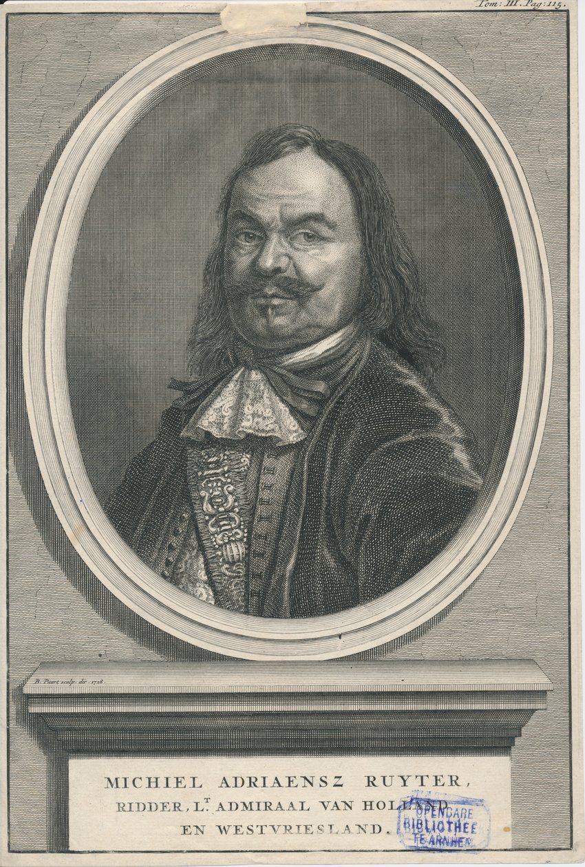Michiel de Ruyter 1607-1676 Centro del patrimonio Rozet 300 191 d 2 A-51 da Bernard Picart