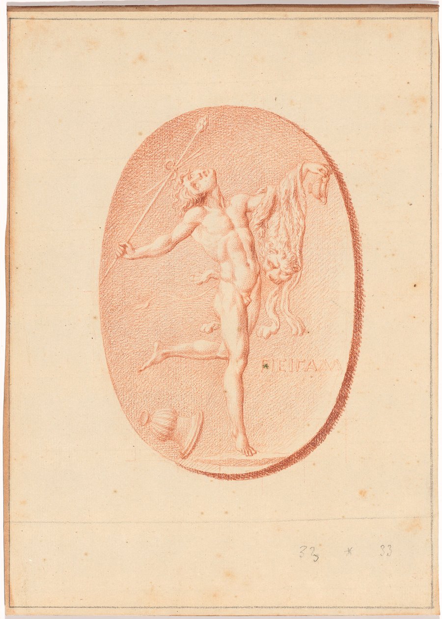 Uno dei sei cammei con soggetti mitologici e classici da Bernard Picart