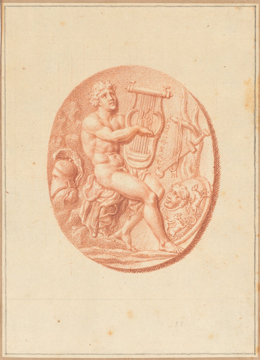 Uno dei sei cammei con soggetti mitologici e classici da Bernard Picart