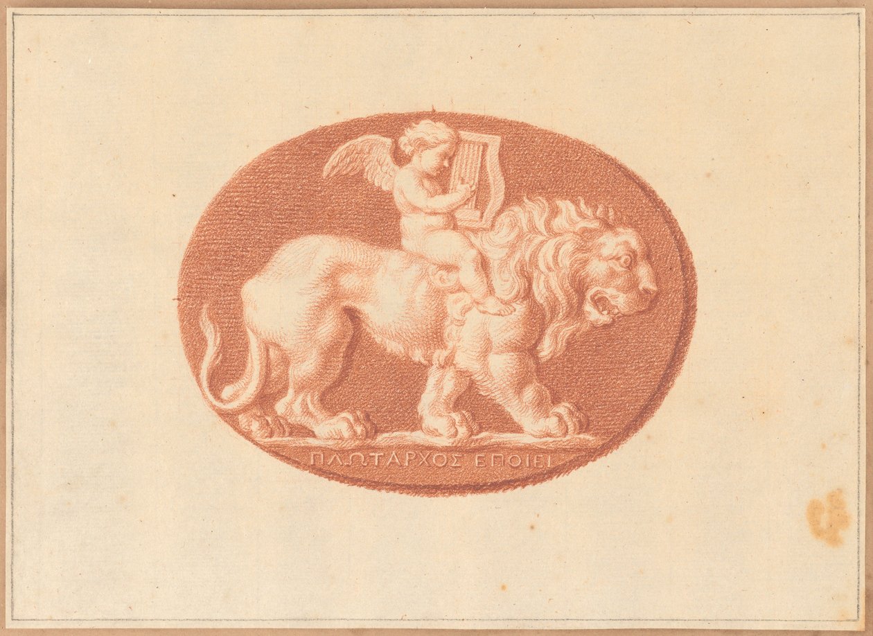Uno dei sei cammei con soggetti mitologici e classici da Bernard Picart