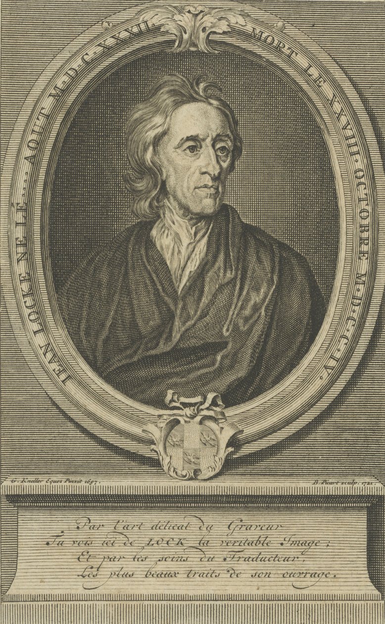 Ritratto del medico e filosofo John Locke 1632-1704, 1721 da Bernard Picart