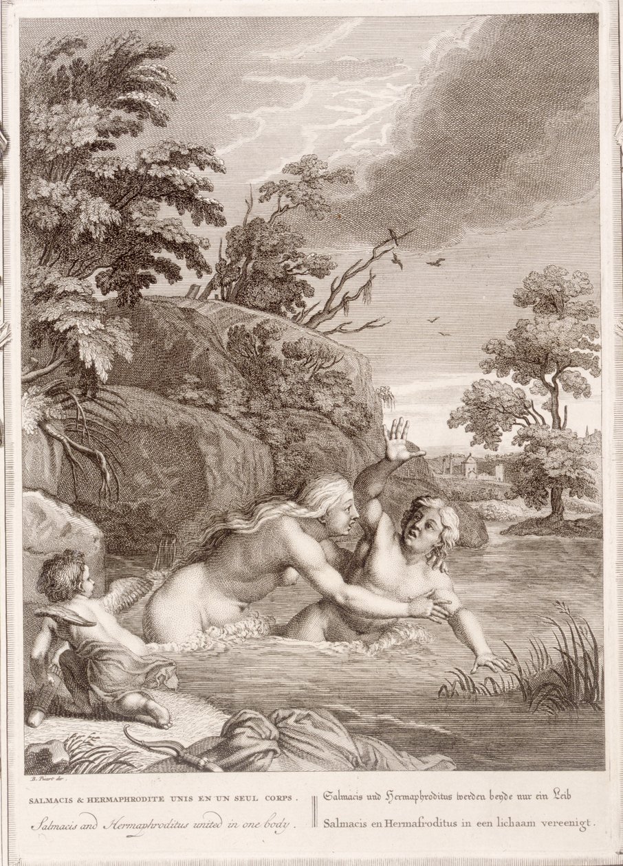 Salmacis e Ermafrodito uniti in un solo corpo, 1731 da Bernard Picart