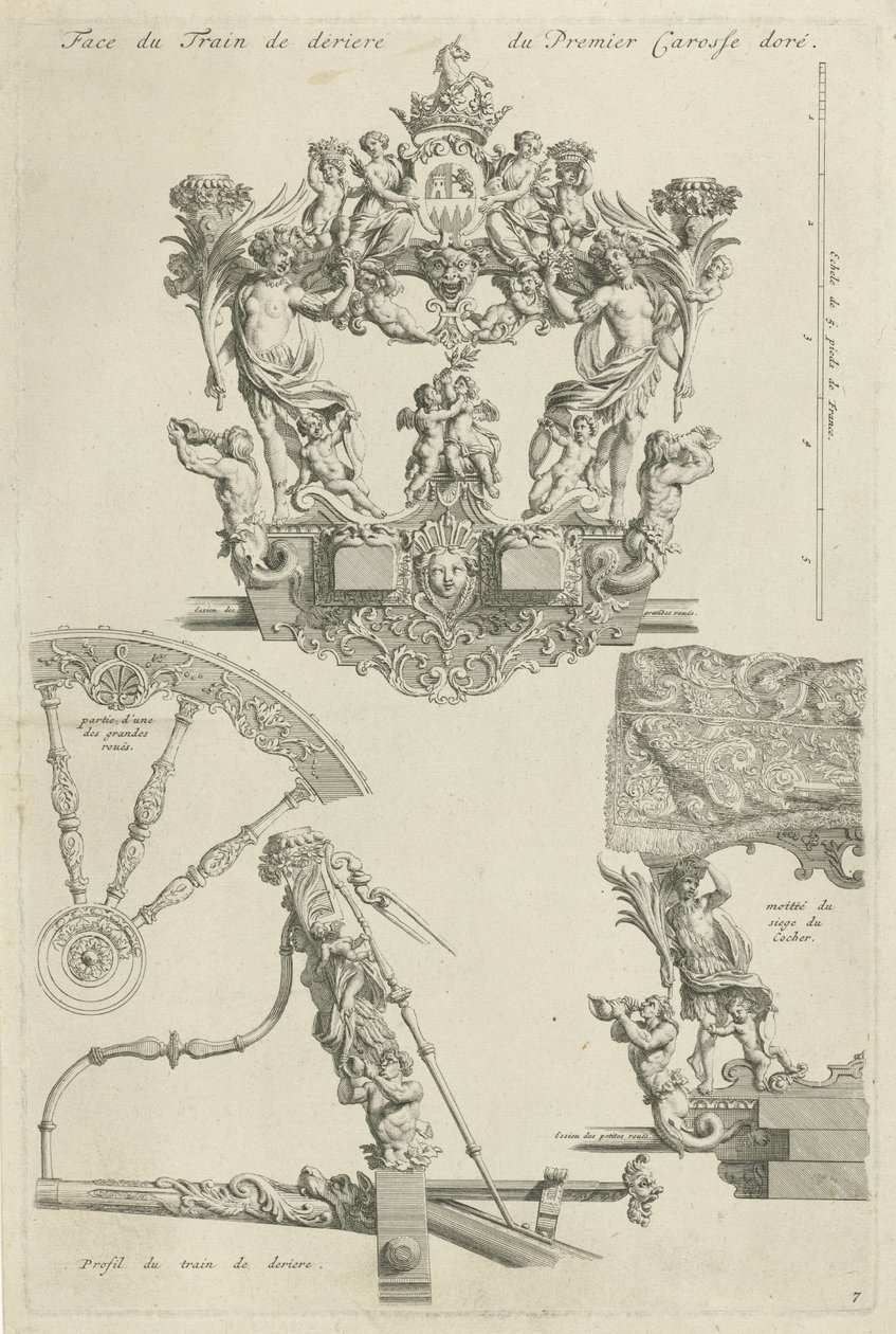 Carrozza di gala del duca di Ossuna, 1713 da Bernard Picart