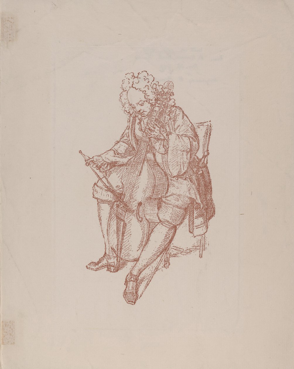 Il suonatore di viola da gamba, 1707 da Bernard Picart