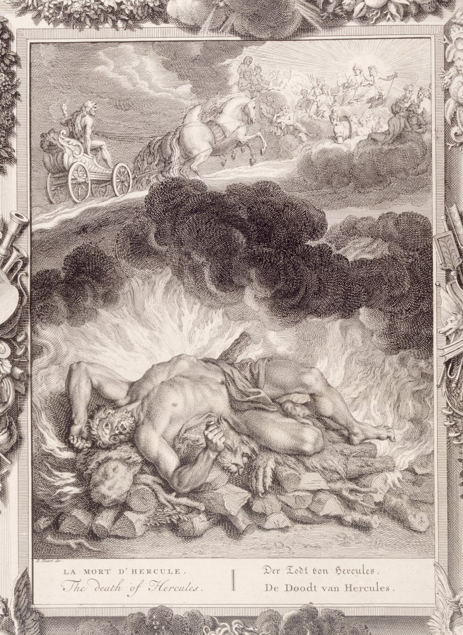 La morte di Ercole da Bernard Picart
