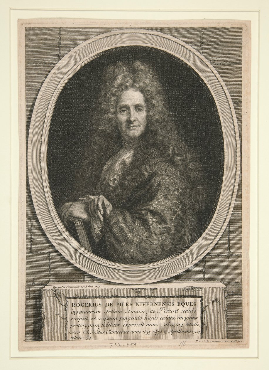Senza titolo (Ritratto di Roger de Piles) da Bernard Picart