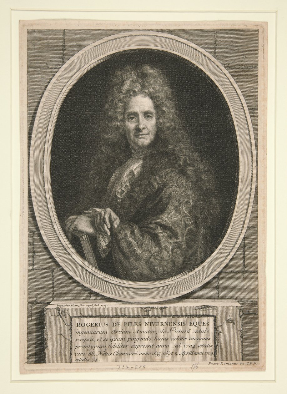 Senza titolo (Ritratto di Roger de Piles) da Bernard Picart