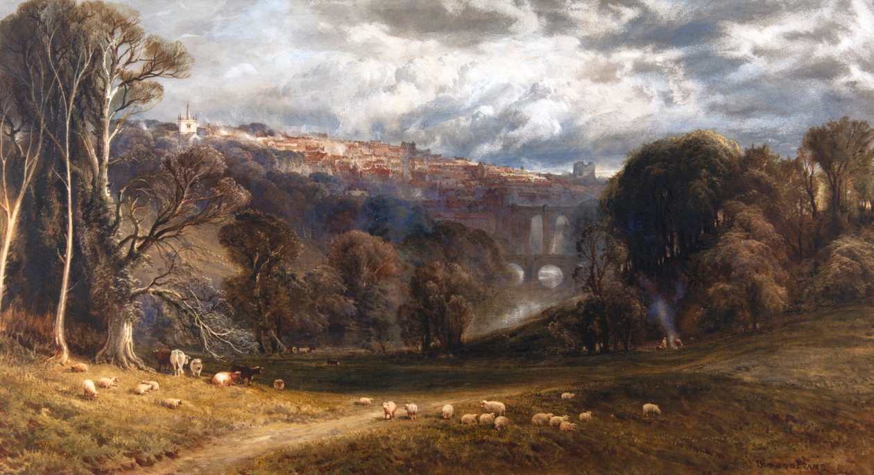Una vista di Knaresborough da Bernard Walter Evans