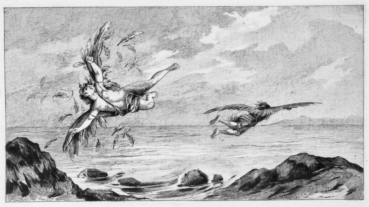 Icaro e Dedalo da Bernard de Montfaucon