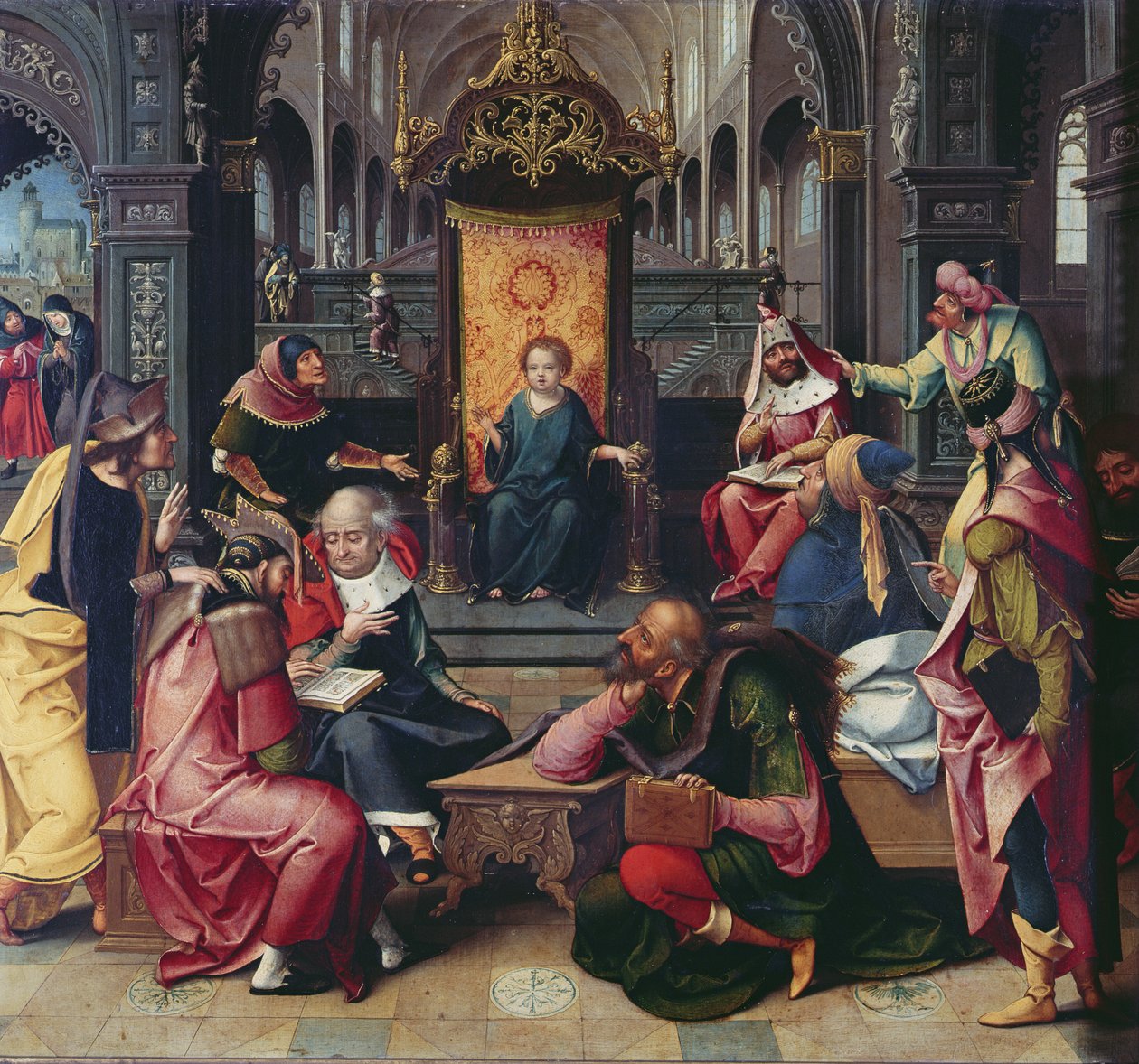 Cristo nel tempio da Bernard van Orley
